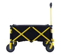 Tough Master Folding Wagon 70 Kg Load Capacity, Collapsible Trolley Cart With 360 Rotating Front Wheels 7" - Tm-Fwc72