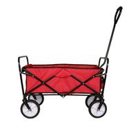 Folding Wagon 70kg Collapsible Trolley Cart on Wheels Washable Fabric, Festival Trolley for Garden Camping Beach Shopping Fishing Picnic Outdoor TOUGH MASTER