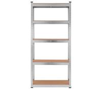 Tough Master Garage Storage Shelves Heavy Duty Galvanised Shelving Unit 70 X 30 X 150Cm - 5 Tier (Tm-Gms5730)