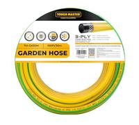 TOUGH MASTER Garden Hose 30m 100ft 3-Layer Reinforced Hosepipe 1/2 inch, 21 Bar Burst Pressure UV Resistant Algae Resistant Hose for Garden, Pressure Washer, Outdoor Water Features