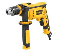 TOUGH MASTER Hammer Drill 650W Variable Speed 13mm Metal Chuck, 2 in 1 Corded Electric Drill & Hammer Drill Function for Concrete Steel Wood with Auxiliary Handle Included