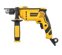 TOUGH MASTER Hammer Drill 650W Variable Speed 13mm Metal Chuck, 2 in 1 Corded Electric Drill & Hammer Drill Function for Concrete Steel Wood with Auxiliary Handle Included