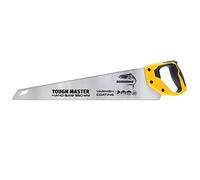 TOUGH MASTER Hand Saw 550mm, Pruning & Cutting Wood, Plastic, PVC Pipes, Razor Sharp Blade 9TPI Comfortable Non-Slip Handle, Wood Saw with Ruler Markings