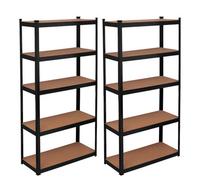 Tough Master Heavy Duty Storage Shelving Units 180X90X40Cm Pack Of 2, 175Kg Per Shelf For Garage,workshop, Warehouse