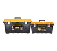 TOUGH MASTER Heavy Duty Tool Box Large With Tray 22 Inch & 19 Inch Toolbox Kit