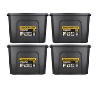 TOUGH MASTER Large Storage Boxes with Lids 60L Heavy Duty Toolbox Stackable for Tools, Toys (Pack of 4)