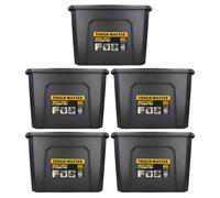 TOUGH MASTER Large Storage Boxes with Lids 60L Heavy Duty Toolbox Stackable for Tools, Toys (Pack of 5)