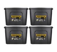 TOUGH MASTER Large Storage Boxes with Lids 60L Heavy Duty Toolbox Stackable for Tools, Toys (Pack of 4)