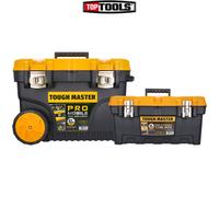 TOUGH MASTER Large Tool Box On Wheels Professional Heavy Duty & 19'' Tool Box