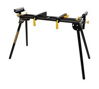 TOUGH MASTER Mitre Saw Stand, Universal Compact Folding Stand with Extending Adjustable Support Arms, Quick Release Clamps,DIY Strong Heavy Duty Stand, Black/Yellow