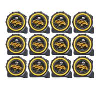 TOUGH MASTER Pocket Tape Measures Metric/Imperial 5M/16ft Anti-Impact 25mm Wide Tapes (12)