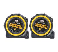 TOUGH MASTER Pocket Tape Measures Metric/Imperial 5M/16ft Anti-Impact 25mm Wide Tapes (2)