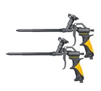 Tough Master Professional Ptfe Expanding Foam Gun With 2 X Plastic Nozzles & 2 X Extension Tubes Pack Of 2
