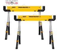 TOUGH MASTER Saw Horse Twin Pack 1180kg Folding, Portable, Adjustable 9-Position