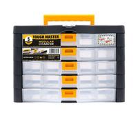 Tough Master Small Parts Drawer Organiser Multi Drawer Carry Case 5 Drawers & Handle