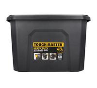 Tough Master Storage Box Heavy Duty Stackable Plastic Box Chest Organiser For Tools, Toys, Camping Gear - 40 Litres (Tm-Upt-4040)