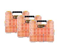 Tough Master Storage Box Tool Organiser Large Size 38X32.8X6.5Cm With 21 Compartments Pack Of 3