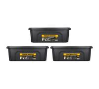 TOUGH MASTER Large Storage Boxes with Lids Plastic Strong Toolbox 30L/60L Black