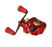 Tough Metal Fishing Reel Capable of Handling Big Catches; Equipped With a Robust Braking Force of Up to 10kg and Smooth Functionality Through Its Bearings (Left)