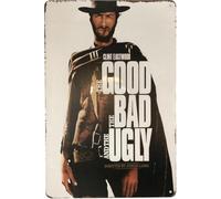 Tough Metal Signs Clint Eastwood The Good The Bad And The Ugly Wall | Bathroom Decor Durable Tin Poster Metal For Bar Pub Shop Garden S