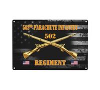 Tough Metal Tin Signs Us 502Nd Parachute Infantry Regiment Wall Plaque