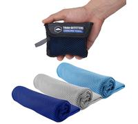 Tough Outdoors Cooling Towel Set 97.8 x 30.5cm (38.5"x12") - Cooling Towels for Neck & Face - Ice Towel Neck Wraps for Men & Women - Sweat Rag for Camping, Gym, Yoga & Sports