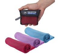 Tough Outdoors Cooling Towel Set 97.8 x 30.5cm (38.5"x12") - Cooling Towels for Neck & Face - Ice Towel Neck Wraps for Men & Women - Sweat Rag for Camping, Gym, Yoga & Sports