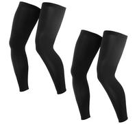 Tough Outdoors Leg Compression Sleeve - Leg Sleeves for Men & Women - Compression Calf Sleeves - Basketball Football Cycling, 2 Pairs - Black, Medium