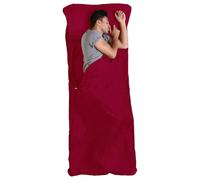 Tough Outdoors Sleeping Bag Liner - Adult Sleep Sack & Travel Sheets - Thermal Fleece Sleeping Bag Liners - Lightweight Travel Sleep Sack for Backpacking - Red