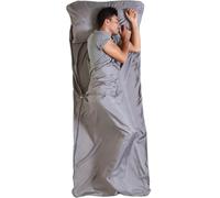 Tough Outdoors Sleeping Bag Liner - Travel Essentials for Backpacking Bug Out Bag Camping Hotels & Hostels - Lightweight Single Camping Bed Sheets - With Zipper