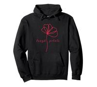 Tough Petals Minimalist Flower design graphic soft strength Pullover Hoodie