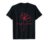 Tough Petals Minimalist Flower design graphic soft strength T-Shirt