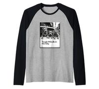 Tough Pitbulls in The City - Urban Dog Lover Graphic Raglan Baseball Tee