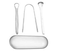 Tough Scraper for Adults - Reduce Bad Breath Portable - Stainless Steel Tongue Scraper,for Women Boys Girls Youth Teens Son Daughter Family Friends Home Traveling School