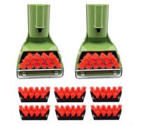 Tough Stain Brush Replacement Kit for Bissell Carpet Cleaners Perfect for Cleaning Hard to Reach Areas (2+6 Pack Green)