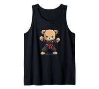 Tough Teddy Bear in Karate Style for a Bold Look Tank Top