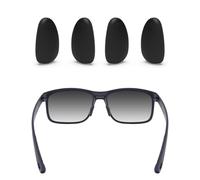 ToughAsNails 2 Pairs Replacement Nose Pads for Maui Jim Guardrails MJ327 58mm Sunglasses Black&Black