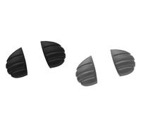 ToughAsNails 2 Pairs Replacement Nose Pads for Maui Jim Makaha MJ405/Sandy Beach MJ408/Ho'okipa MJ407 Sunglasses Black&Gray