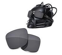 ToughAsNails Polarized Lens Replacement for Oakley Double Edge OO9380 Sunglass - Shield Black