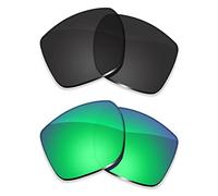 ToughAsNails Polarized Replacement Lense for Costa Del Mar Diego 06S9034 62mm Sunglass -Black & Green Chrome