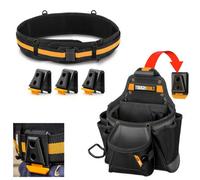 Toughbuilt Cliptech Clip Tech 23 Pocket Contractors Pouch Belt And Set Of Clips