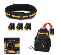 Toughbuilt Cliptech Clip Tech Fixings Large Pocket Pouch Belt And Set Of Clips