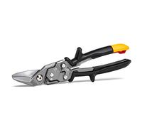 ToughBuilt - Left Cut Aviation Snips, High-Precision Cutting with One-Handed Lock Operation for Sheet Metal, Roofing & HVAC Work (TB-H4-60-L)