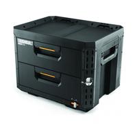 ToughBuilt StackTech 2-Drawer Locking Box - Powder-coated Armoured steel Toolbox