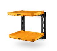 Toughbuilt Stacktech 2 Shelf Galvanised Steel & Plastic Shelving System (H)440mm (W)546mm (D)508mm