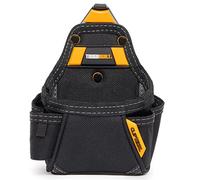 ToughBuilt - Tape Measure/All Purpose Pouch, No-Snag Hidden Seam Pocket, 2 Screw Driver Loops, Rugged 6-Layer Construction, 5 Pockets and Loops - (TB-CT-25-UK)