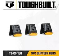ToughBuilt Clip Tech Hubs TOU-CT-150 Black W533mm 3-Pack
