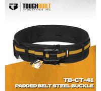 TOUGHBUILT TB-CT-41 Padded Belt with Heavy Duty Clip Buckle and Back Support Construction Work Belts Toughbuilt Tools TB-CT-41