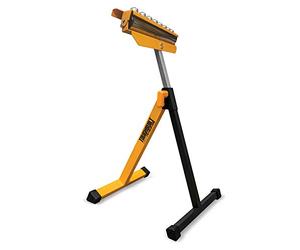 ToughBuilt TB-S210 3-in-1 Roller Stand/Support Stand - Adjustable Miter Saw Extension, Folds Flat for Easy Storage, Custom Feet, Stable Secure, Durable Strong Heavy Duty Roller, Miter Saw