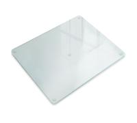 Toughened Glass Clear Cutting Board Milky Glass Protective Durable 52 x 40 cm